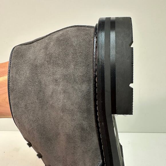 NWOT Aquatalia Rafael Weatherproof Gray Suede Chukka Boot Made in Italy US 12 D